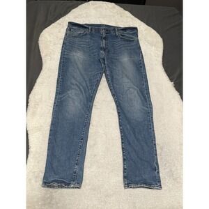 Levi's 512 Premium Slim Tapered Blue Mens Jeans Size 38x32 Pants Stretch